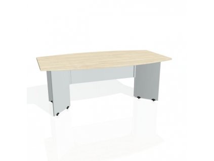 Rokovací stôl Gate, 200x75,5x110 cm, agát/sivá