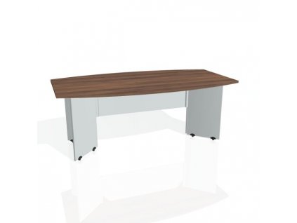 Rokovací stôl Gate, 200x75,5x110 cm, orech/sivá