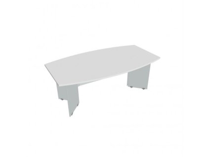 Rokovací stôl Gate, 200x75,5x110 cm, biela/sivá