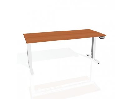 Pracovný stôl Motion, PO, 3S, 180x61 - 128x80 cm, čerešňa/sivá
