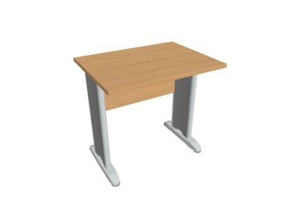 Pracovný stôl Cross, 80x75,5x60 cm, buk/kov