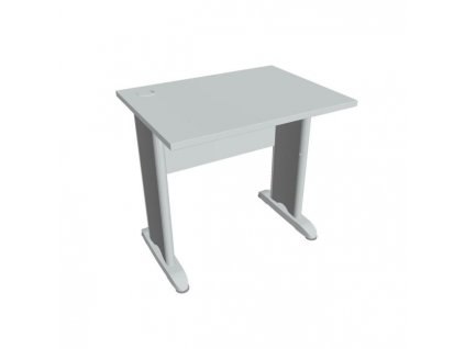 Pracovný stôl Cross, 80x75,5x60 cm, sivý/kov
