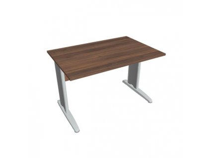 Pracovný stôl Cross, 120x75,5x80 cm, orech/kov