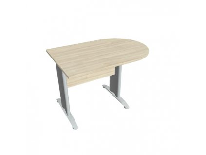 Doplnkový stôl Cross, 120x75,5x80 cm, agát/kov