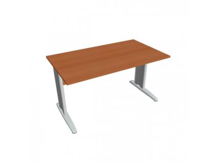 Pracovný stôl Cross, 140x75,5x80 cm,čerešňa/kov