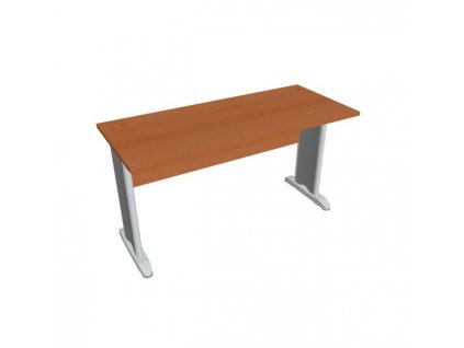 Pracovný stôl Cross, 140x75,5x60 cm, čerešňa/kov