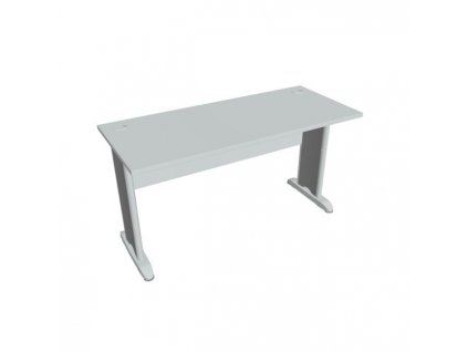 Pracovný stôl Cross, 140x75,5x60 cm, sivý/kov