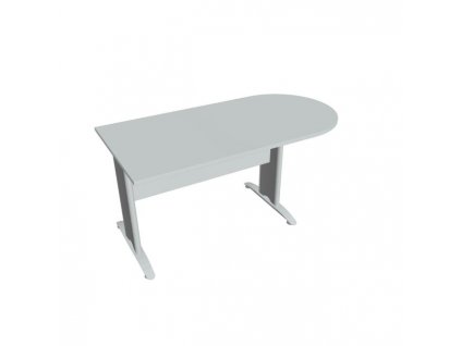 Doplnkový stôl Cross, 160x75,5x80 cm, sivá/kov