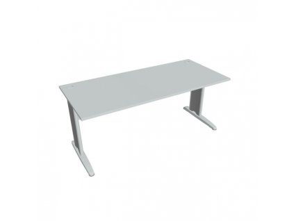 Pracovný stôl Cross, 180x75,5x80 cm, sivý/kov