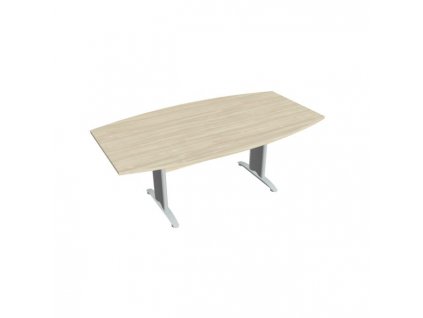 Rokovací stôl Cross, 200x75,5x110 cm, agát/kov
