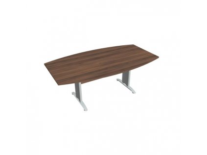 Rokovací stôl Cross, 200x75,5x110 cm, orech/kov