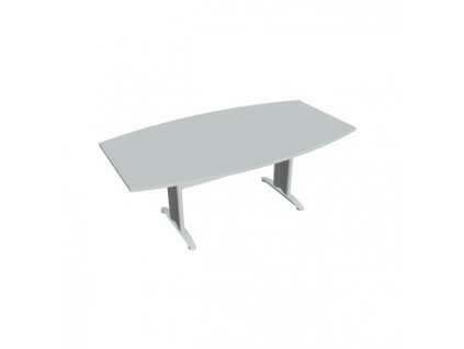 Rokovací stôl Cross, 200x75,5x110 cm, sivý/kov