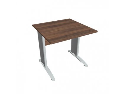 Pracovný stôl Cross, 80x75,5x80 cm, orech/kov
