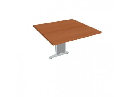 Doplnkový stôl Cross, 80x75,5x80 cm, čerešňa/kov