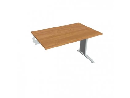 Pracovný stôl Flex, 120x75,5x80 cm, jelša/kov