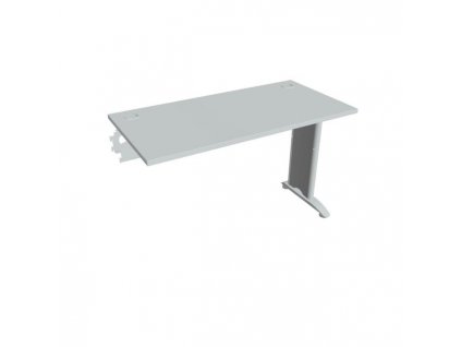 Pracovný stôl Flex, 120x75,5x60 cm, sivý/kov