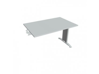 Rokovací stôl Flex, 120x75,5x80 cm, sivý/kov