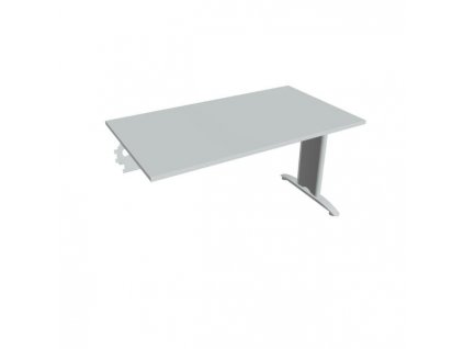 Rokovací stôl Flex, 140x75,5x80 cm, sivý/kov