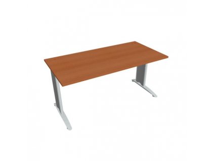 Pracovný stôl Flex, 160x75,5x80 cm, čerešňa/kov