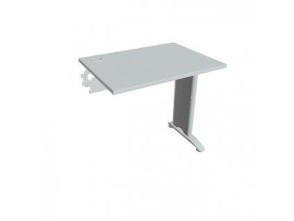 Pracovný stôl Flex, 80x75,5x60 cm, sivý/kov