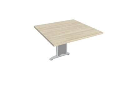 Doplnkový stôl Flex, 80x75,5x80 cm, agát/kov