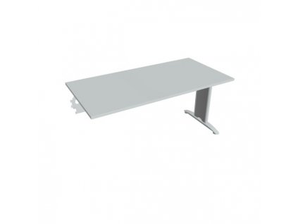 Rokovací stôl Flex, 160x75,5x80 cm, sivý/kov