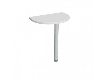 Doplnkový stôl Gate, 60x75,5x40 cm, biela/kov