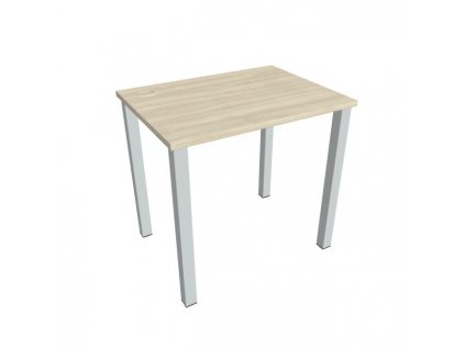 Pracovný stôl Uni, 80x75,5x60 cm, agát/sivá