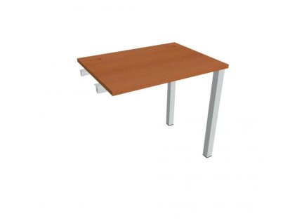 Pracovný stôl Uni k pozdĺ. reťazeniu, 80x75,5x60 cm, čerešňa/sivá