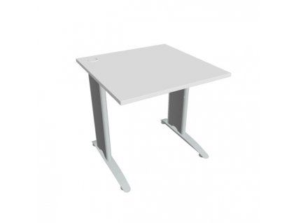 Pracovný stôl Flex, 80x75,5x80 cm, biely/kov