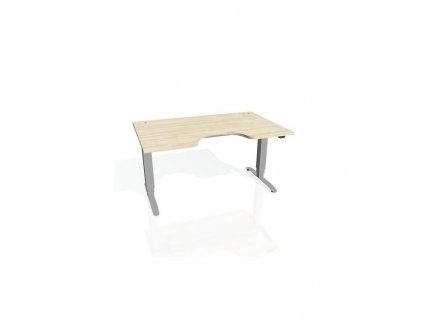 Pracovný stôl Motion Ergo, ZO, 3S, 120x61-128x90 cm, agát/sivá