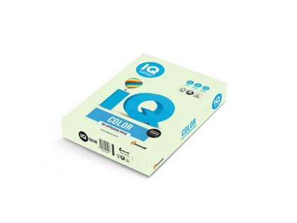 Farebný papier IQ color zelená pastelová GN27, A4, 80g