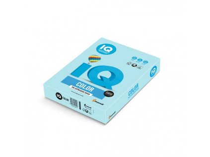 Farebný papier IQ color stredne modrý MB30, A4, 160g