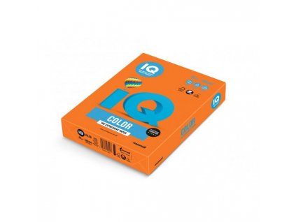 Farebný papier IQ color oranžový OR43, A4, 160g