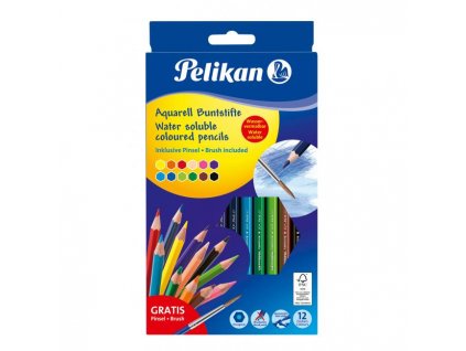 Farbičky Pelikan akvarelové 12 ks