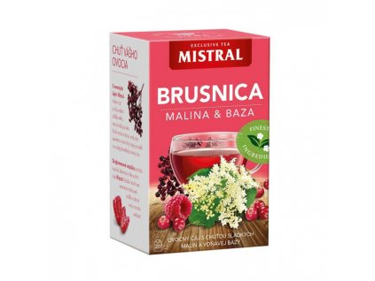 Čaj MISTRAL ovocný HB Brusnica, malina a baza čierna 40 g