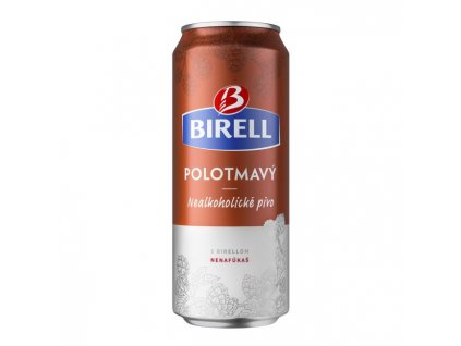 Pivo Birell `Z` nealko 24 x 0,5ℓ Polotmavé plech