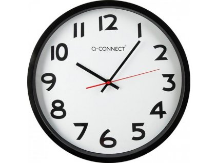 Nástenné hodiny Q-CONNECT 35cm čierne