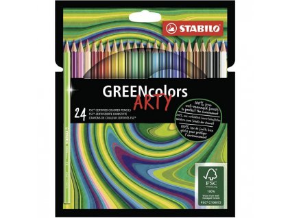 Farbičky STABILO GREENcolors 24ks `ARTY`