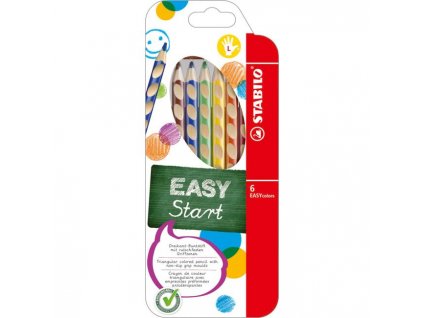 Drevené pastelky EASYcolors L 6sada