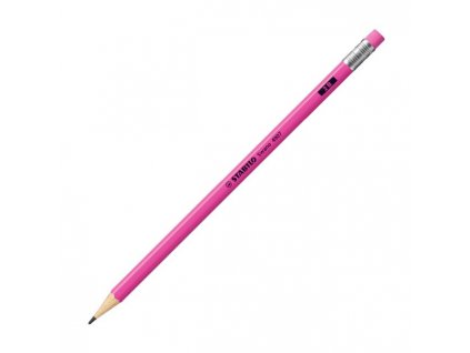 Ceruzka STABILO Swano Fluo s gumou ružová 12ks