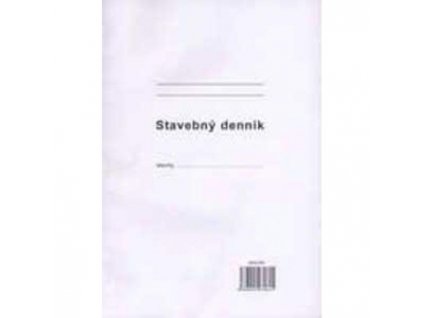 Stavebný denník, A4, 25x3+8 listov, samoprepis, číslovaný