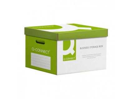 Archívna krabica s odnímateľným vekom Q-CONNECT zelená
