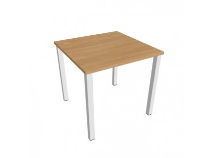 Pracovný stôl Uni, 80x75,5x80 cm, dub/biela