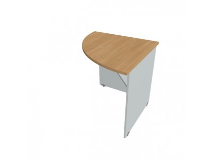 Doplnkový stôl Gate, 80x75,5x80 cm, dub/sivá