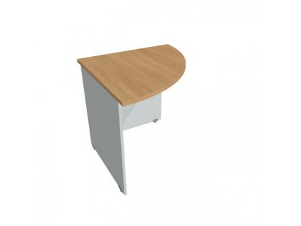 Doplnkový stôl Gate, 80x75,5x80 cm, dub/sivá