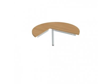 Doplnkový stôl Gate, pravý, 120x75,5 cm, dub/kov
