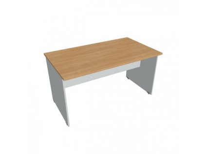 Rokovací stôl Gate, 140x75,5x80 cm, dub/sivá