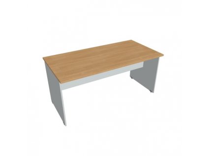 Rokovací stôl Gate, 160x75,5x80 cm, dub/sivá