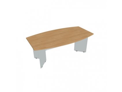 Rokovací stôl Gate, 200x75,5x110 cm, dub/sivá